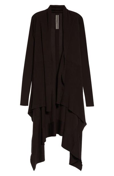 Rick Owens Rick Owens Asymmetric Wool Cardigan