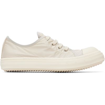 Rick Owens Rick Owens Beige & White Tower Low Sneakers