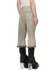 Rick Owens Rick Owens Beige Tower Bolan Cutoffs Jeans - 3