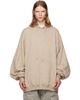 Rick Owens Rick Owens Beige Tower Hun Hoodie - 1