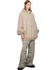 Rick Owens Rick Owens Beige Tower Hun Hoodie - 4