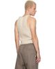 Rick Owens Rick Owens Beige Tower Knit Tank Top - 3