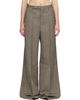 Rick Owens Rick Owens Beige Tower Wide Tailored Trousers - 1