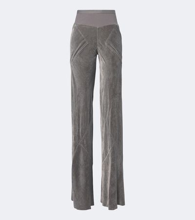Rick Owens Rick Owens Bias velvet wide-leg pants