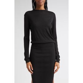 Rick Owens Rick Owens Biker Level Virgin Wool Crewneck Sweater