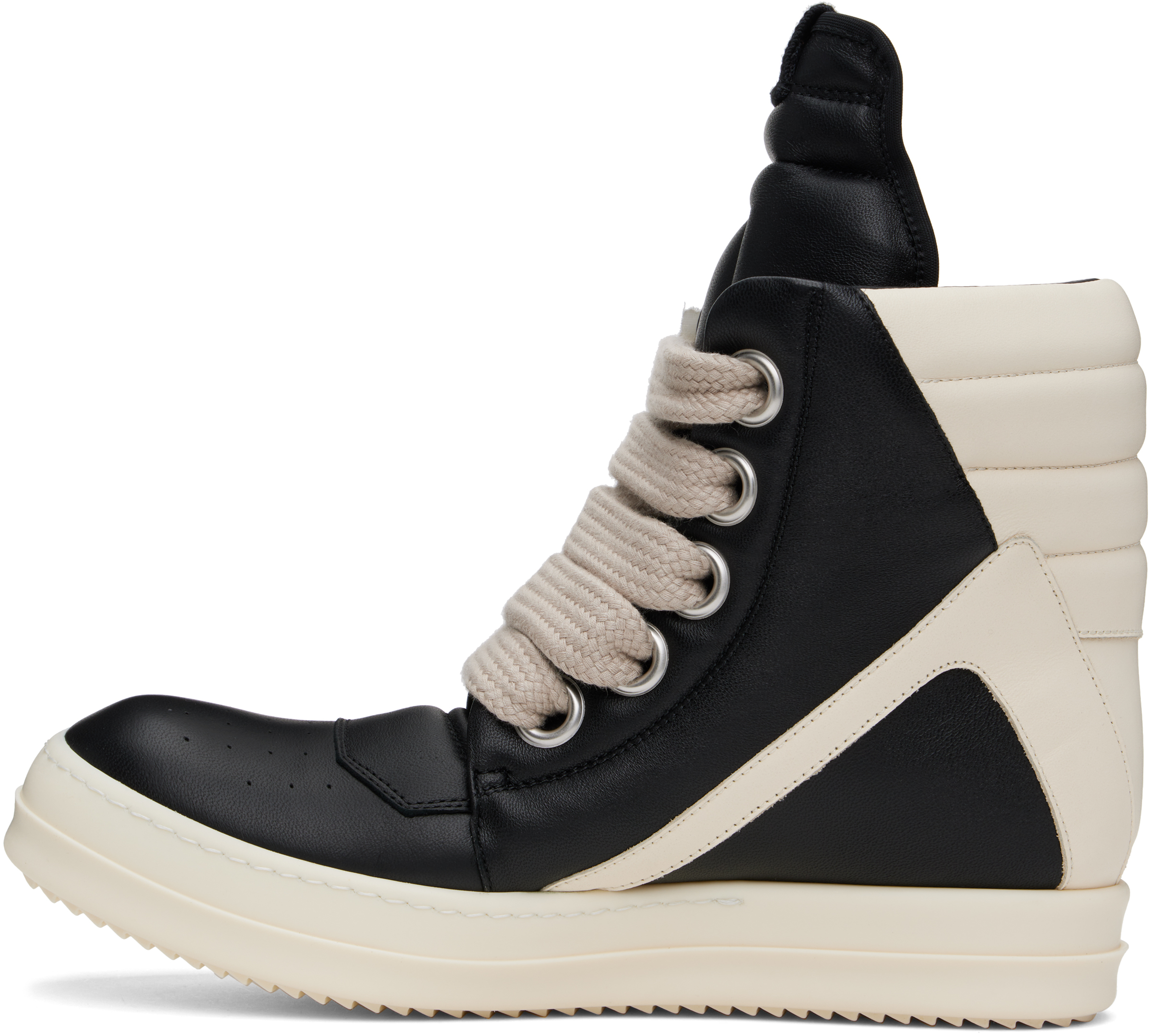Rick Owens - Black & Off-White Hollywood Jumbolace Geobasket