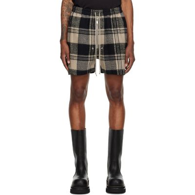 Rick Owens Rick Owens Black & Off-White Tower Bela Boxers Shorts