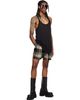 Rick Owens Rick Owens Black & Off-White Tower Bela Boxers Shorts - 4