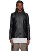 Rick Owens Rick Owens Black Buttoned Brad Leather Jacket - 1