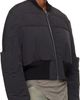 Rick Owens Rick Owens Black Concordians Girdered Cropped Bomber Down Jacket - 2