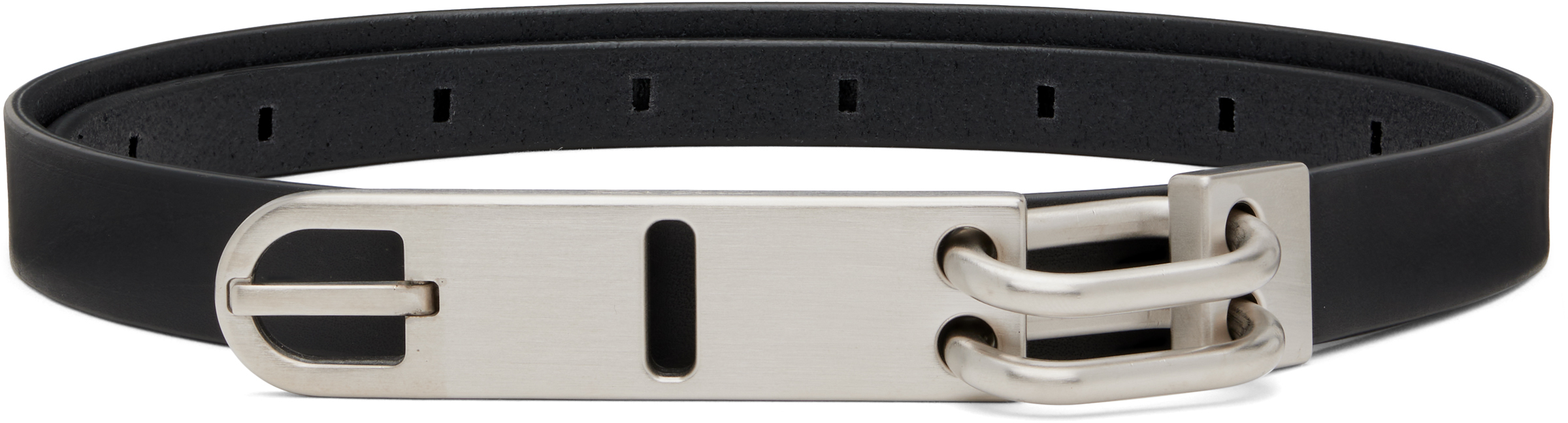 Rick Owens - Black Concordians Tongue Belt