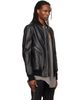 Rick Owens Rick Owens Black Heizer Leather Flight Jacket - 2