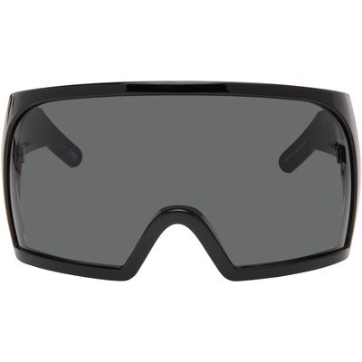 Rick Owens Rick Owens Black Kriester Shiny Sunglasses