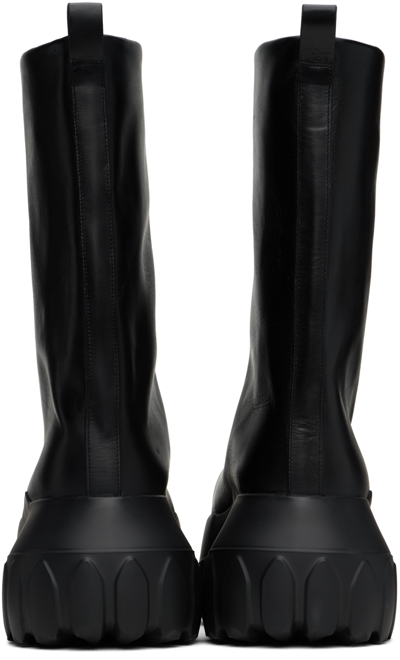 Rick Owens - Black Porterville Flared Mega Tractor Boots