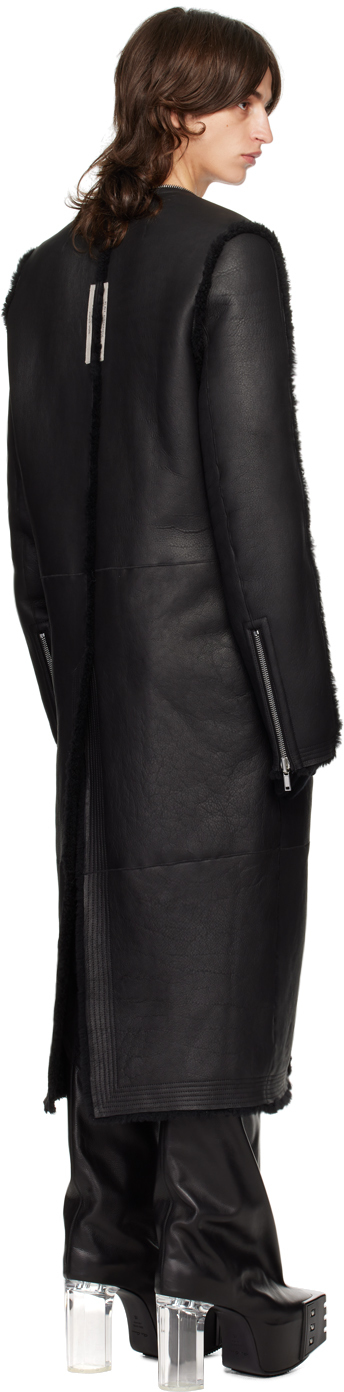 Rick Owens - Black Porterville Klaus Reversible Shearling Jacket