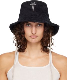 Rick Owens Rick Owens Black Temple Beach Hat