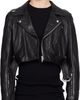 Rick Owens Rick Owens Black Temple Cropped Luke's Stooges Leather Jacket - 1