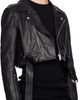 Rick Owens Rick Owens Black Temple Cropped Luke's Stooges Leather Jacket - 2