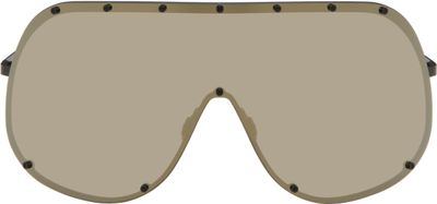 Rick Owens Rick Owens Black Temple Mask Sunglasses