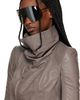 Rick Owens Rick Owens Black Temple Mask Sunglasses - 4