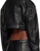 Rick Owens Rick Owens Black Temple Micro Leather Biker Jacket - 3