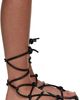 Rick Owens Rick Owens Black Temple Penta Granola Sandals - 1