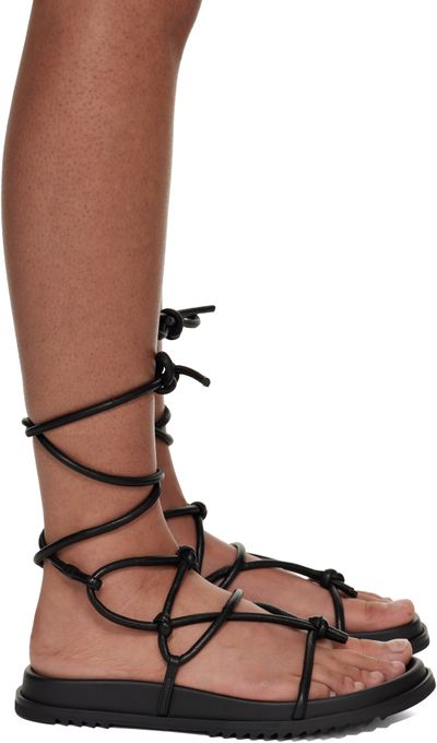 Rick Owens Rick Owens Black Temple Penta Granola Sandals