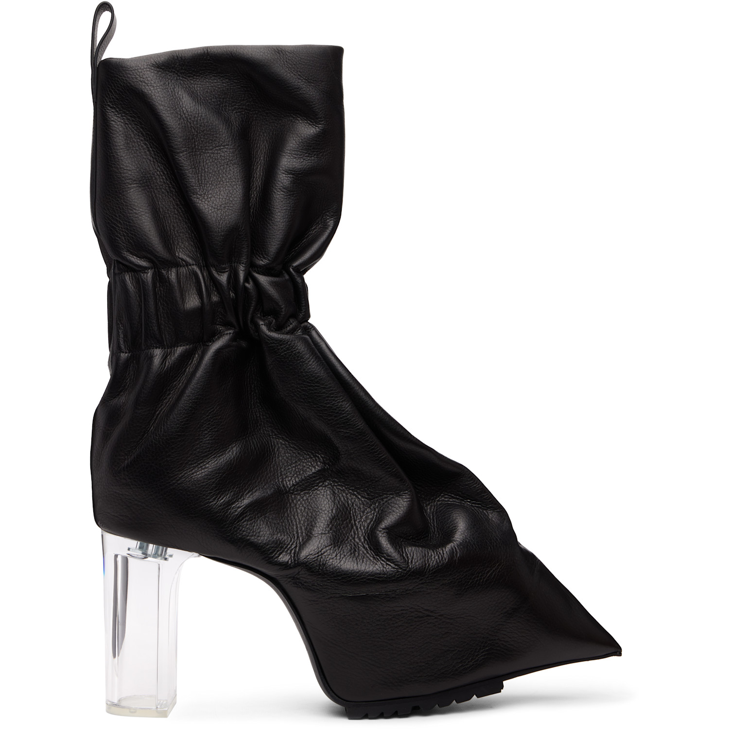 Rick Owens - Black Temple Pull-On Cuffed Taquito Boots