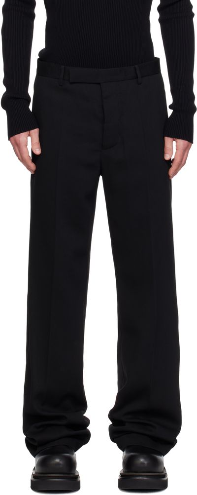 Rick Owens Rick Owens Black Temple Tailored Dietrich Trousers