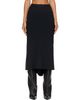 Rick Owens Rick Owens Black Tower A Line Bias Midi Skirt - 1