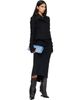 Rick Owens Rick Owens Black Tower A Line Bias Midi Skirt - 4