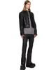 Rick Owens Rick Owens Black Tower Alice Leather Jacket - 4