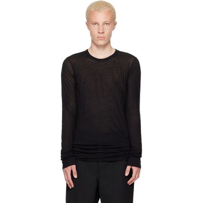 Rick Owens Rick Owens Black Tower Basic LS T-shirt