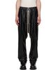 Rick Owens Rick Owens Black Tower Bela Leather Pants - 1