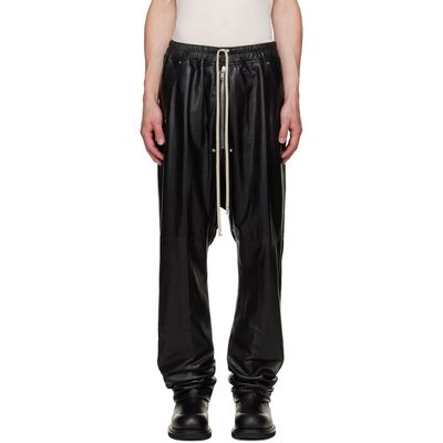 Rick Owens Rick Owens Black Tower Bela Leather Pants