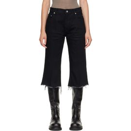 Rick Owens Rick Owens Black Tower Bolan Cutoff Shorts