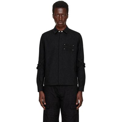 Rick Owens Rick Owens Black Tower Bonotto Whipcord Rowland Shirt