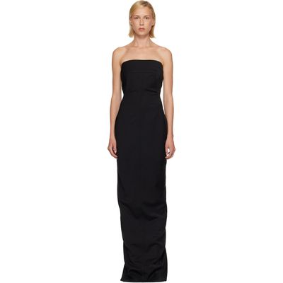 Rick Owens Rick Owens Black Tower Bustier Maxi Dress