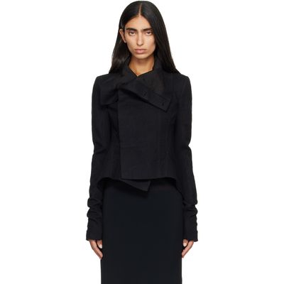 Rick Owens Rick Owens Black Tower Buttoned Naska Jacket