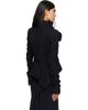 Rick Owens Rick Owens Black Tower Buttoned Naska Jacket - 3
