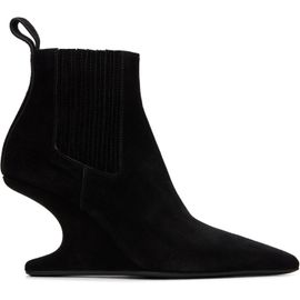 Rick Owens Rick Owens Black Tower Cantilever 8 Sharp Ankle Boots