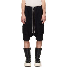 Rick Owens Rick Owens Black Tower Cargo Pods Shorts