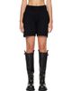 Rick Owens Rick Owens Black Tower Cashmere Shorts - 1