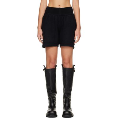 Rick Owens Rick Owens Black Tower Cashmere Shorts
