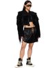 Rick Owens Rick Owens Black Tower Collage Cropped Shearling Bomber Jacket - 4