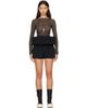 Rick Owens Rick Owens Black Tower Crater Shorts - 1
