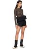 Rick Owens Rick Owens Black Tower Crater Shorts - 5