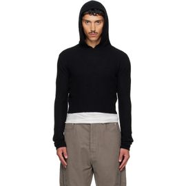 Rick Owens Rick Owens Black Tower Cropped Hoodie