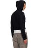 Rick Owens Rick Owens Black Tower Cropped Hoodie - 3