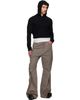 Rick Owens Rick Owens Black Tower Cropped Hoodie - 4